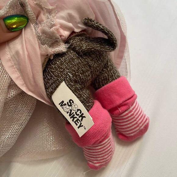 Dan Dee Sock Monkey Plush Stuffed Animal One Of A Kind Rare - Picture 7 of 9